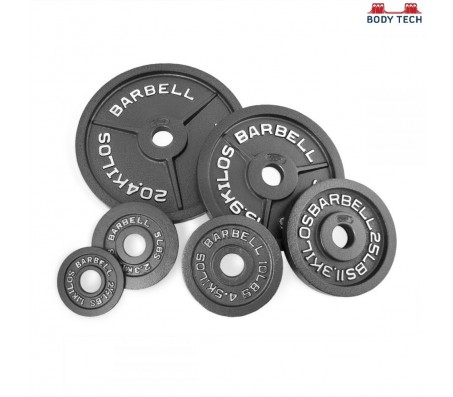 Body Tech Gripwell 90kg Cast Iron Olympic Challenge Weight Plates